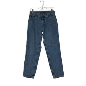Rural King Flannel Lined Jeans Women's 8x31 Blue Classic Warm Straight Leg Pink